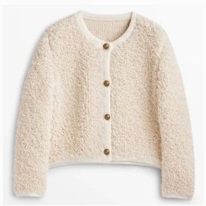 MASSIMO DUTTI Bouclé knit cardigan / LOOKING FOR, NOT FOR SALE!